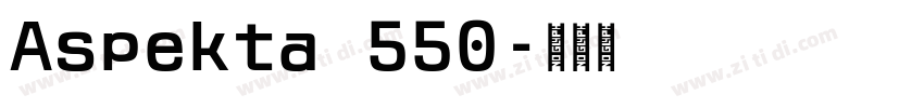 Aspekta 550字体转换